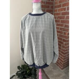 Vintage Slazenger Windbreaker Mens XL Golf Classic Plaid Black White